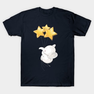 Cute Animal! Elephant Playing with Star T-Shirt